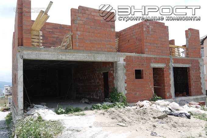 Применение стеклопластиковой арматуры "ROCKBAR" в перекрытии второго этажа, г. Новороссийск.